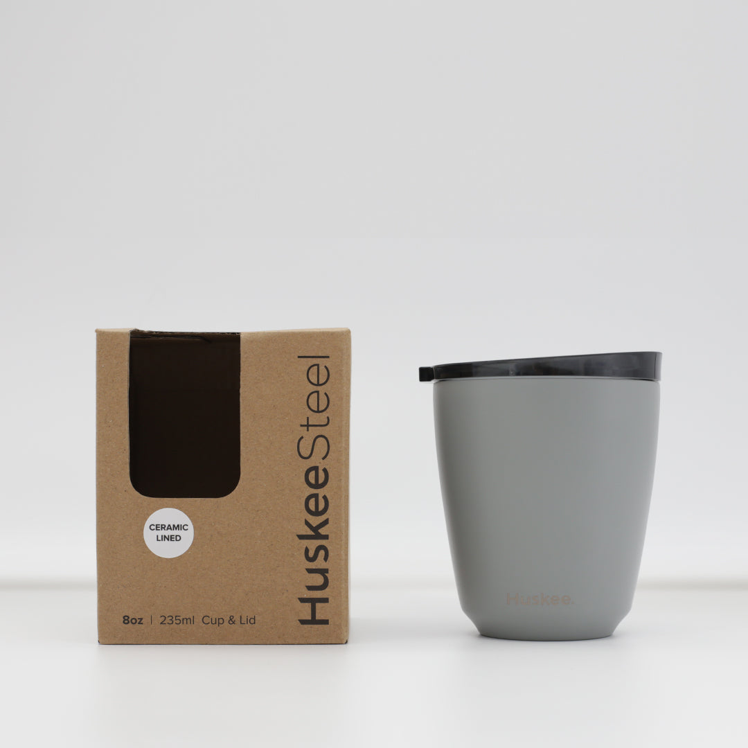 8oz HuskeeSteel Cup & Lid - Slate