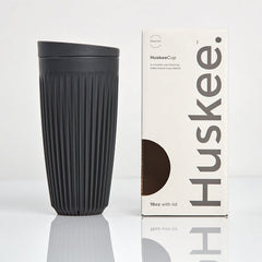 16oz HuskeeCup with Lid - Charcoal