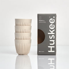 3oz Espresso HuskeeCup 4-pack - Natural