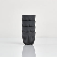 3oz Espresso HuskeeCup 4-pack - Charcoal