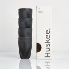 12oz HuskeeCup 4-pack - Charcoal