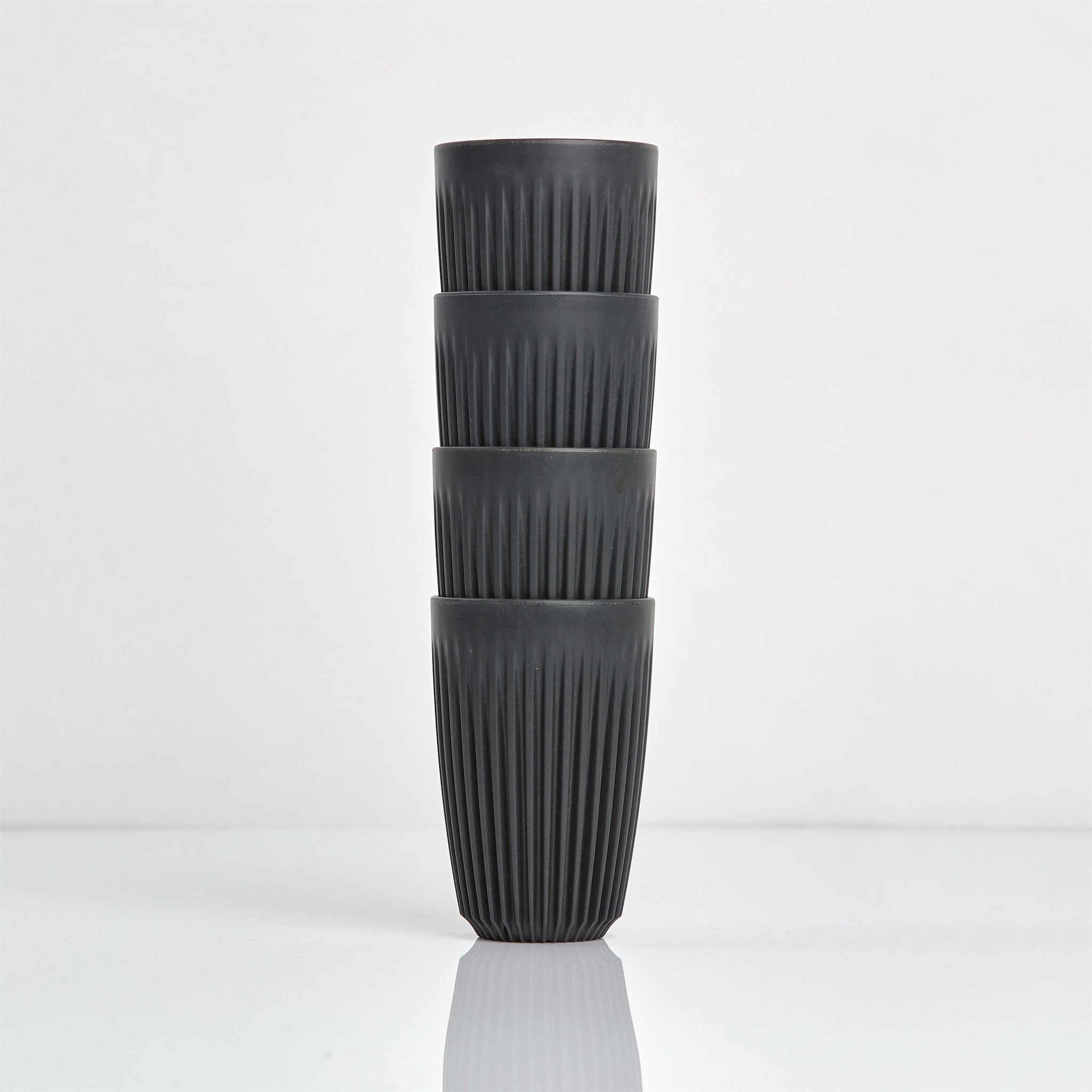 12oz HuskeeCup 4-pack - Charcoal