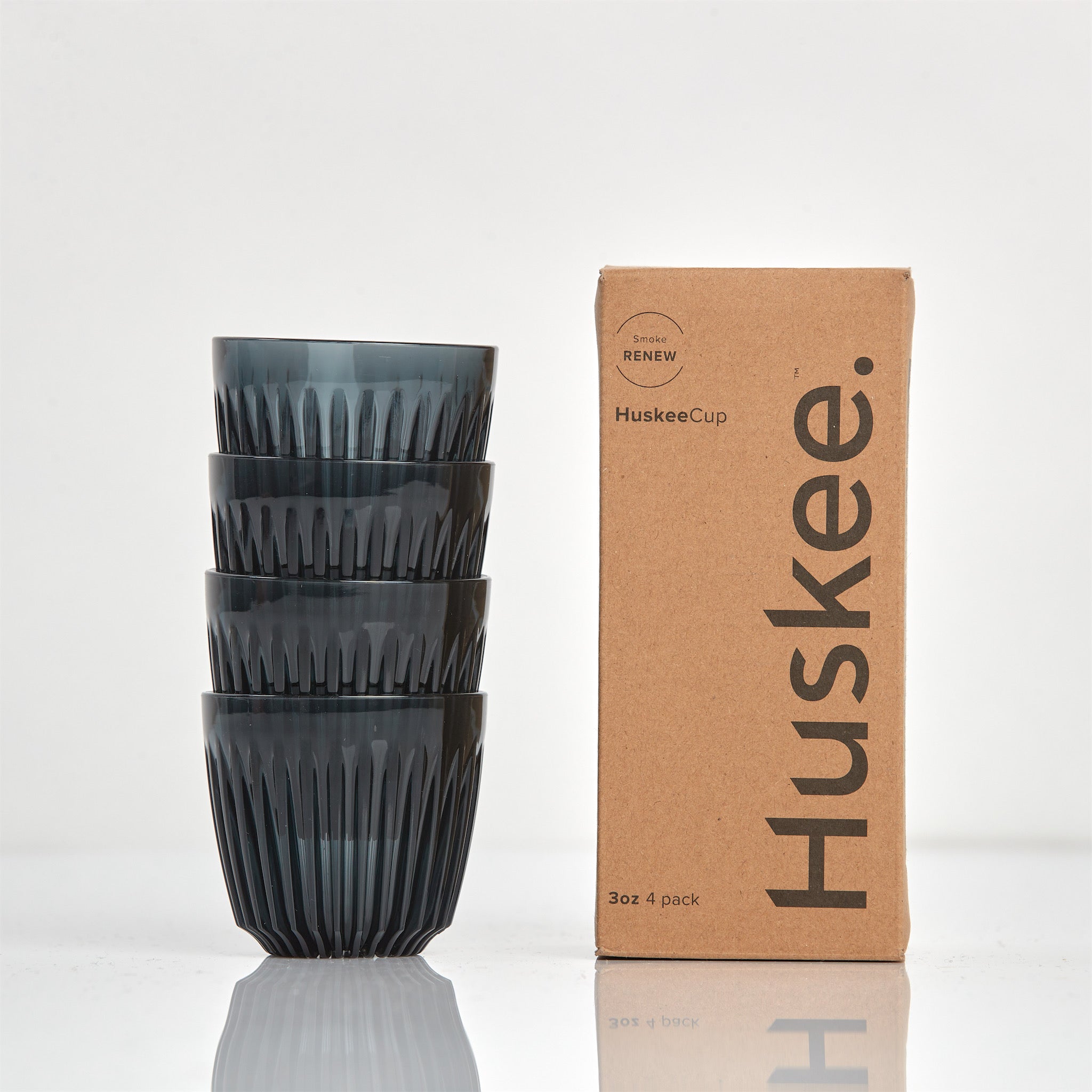 3oz Espresso HuskeeRenew Cup 4-Pack - Smoke