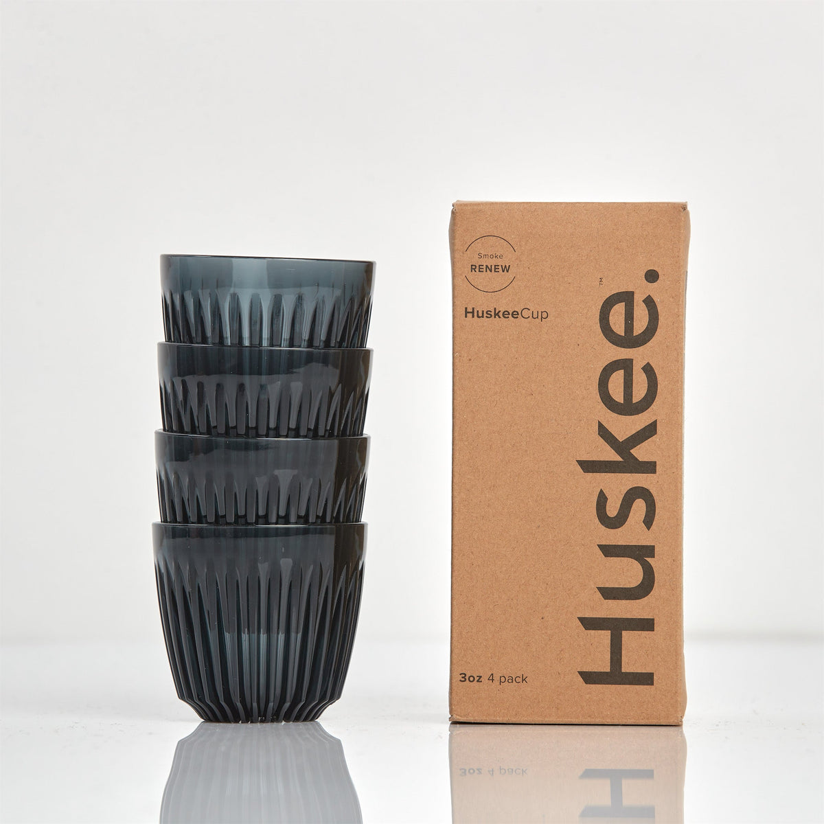 3oz Espresso HuskeeRenew Cup 4-Pack - Smoke