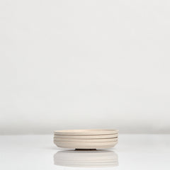 3oz HuskeeCup Espresso Saucer 4-pack - Natural