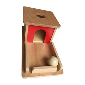 Object Permanence Box with Tray- beech wood box
Ball Dia 3.8cm