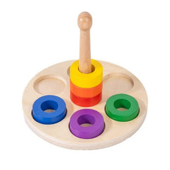 RINGS AND PEG ON ROCKING BASE