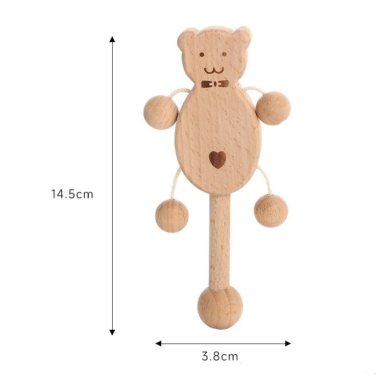 Small wooden rattles1.5* 1.5*14.5cm
