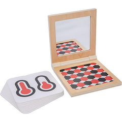 Foldable Wooden Book Frame with Mirror