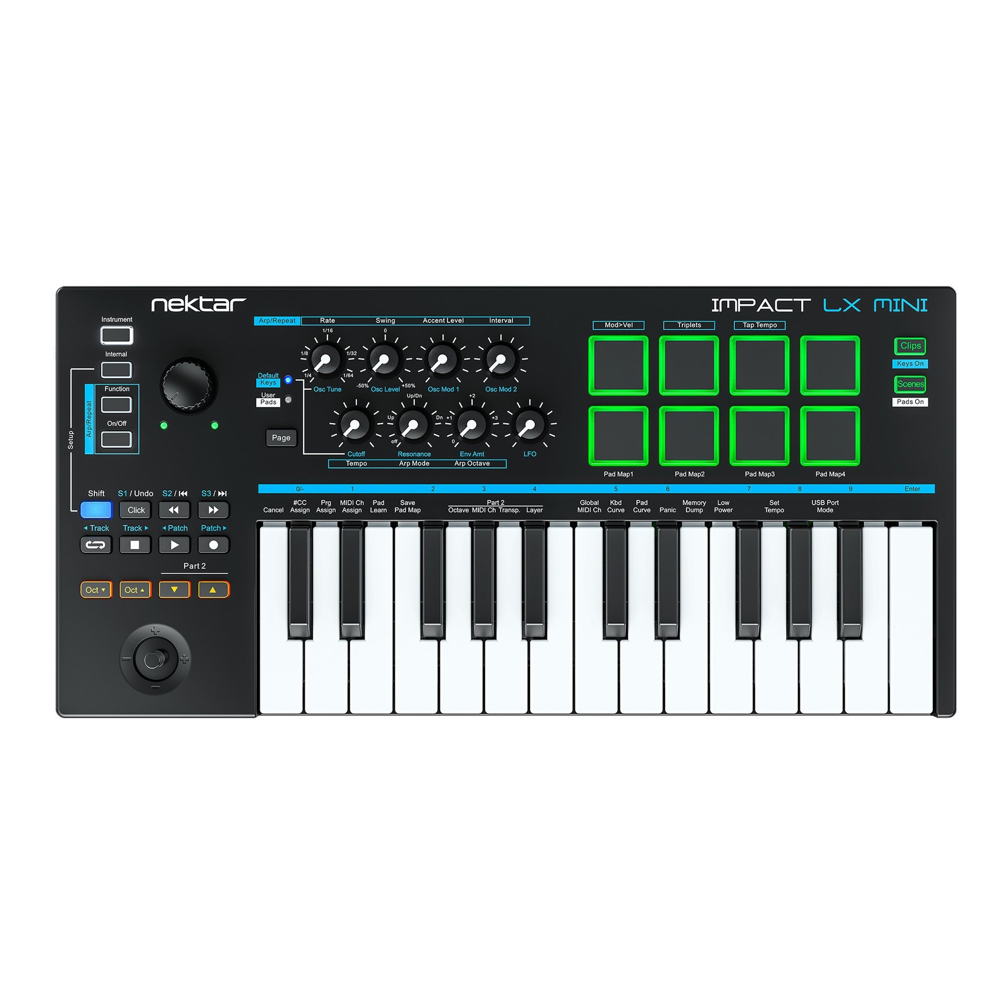 Nektar Impact LX-Mini MIDI keyboard controller