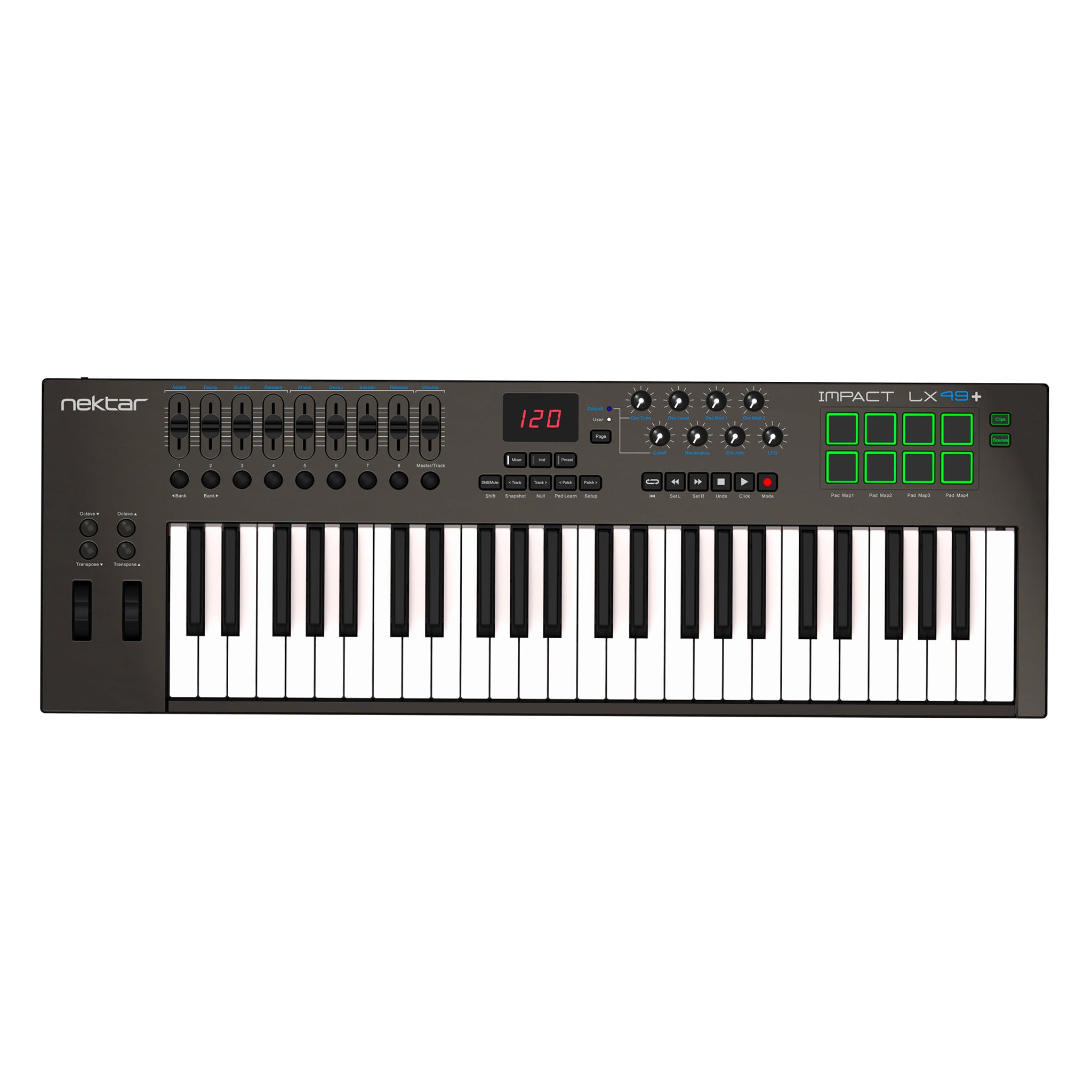 Nektar Impact LX49+ MIDI keyboard controller