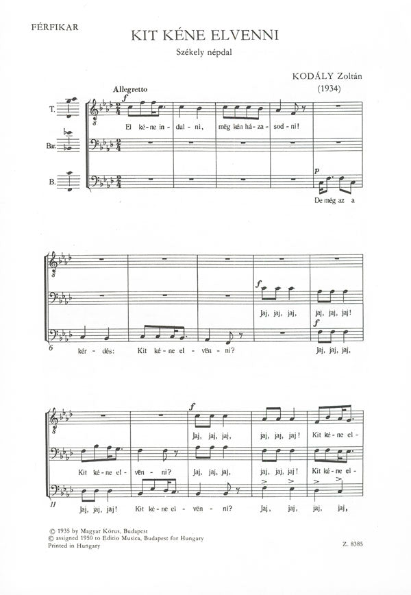 Kodaly Kit kÃ©ne elvenni - TBarB