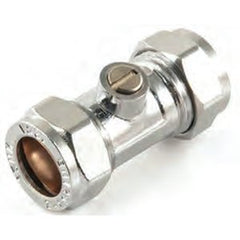 Chrome Isolating Valve 15mm