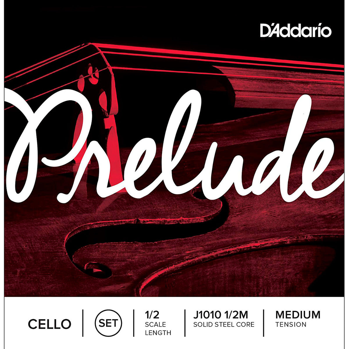 D\'Addario Prelude cello string set - 1/2 size