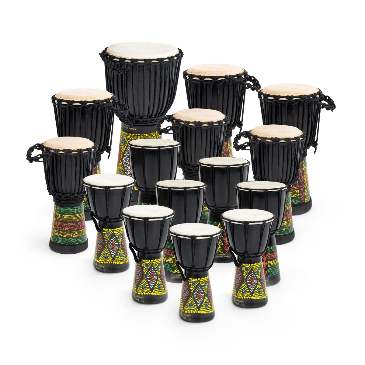 Percussion Workshop djembe 15 player pack