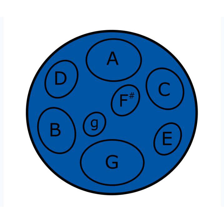 Pack of 4 Jumbie Jam steel pans - Blue