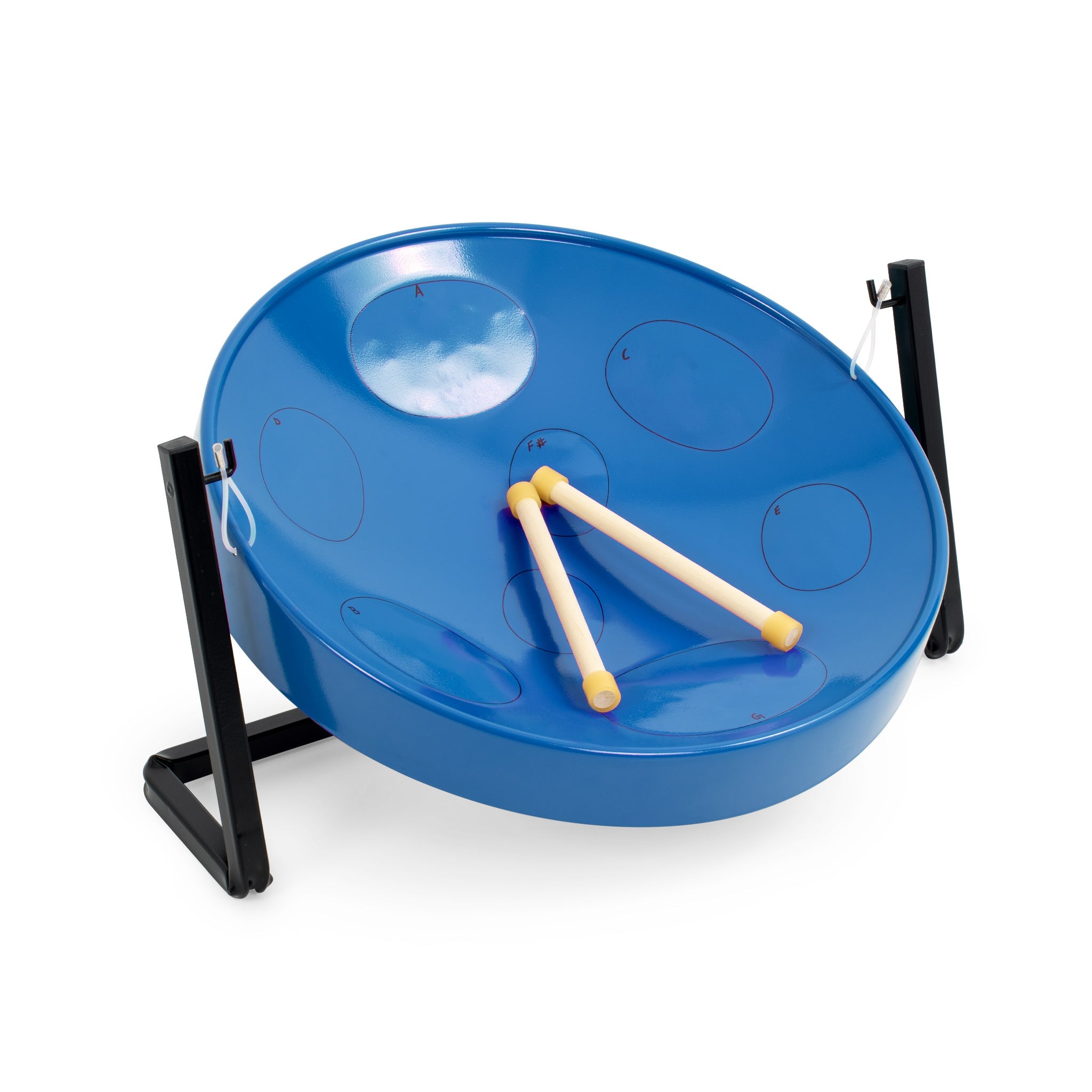 Pack of 4 Jumbie Jam table top steel pans - Blue