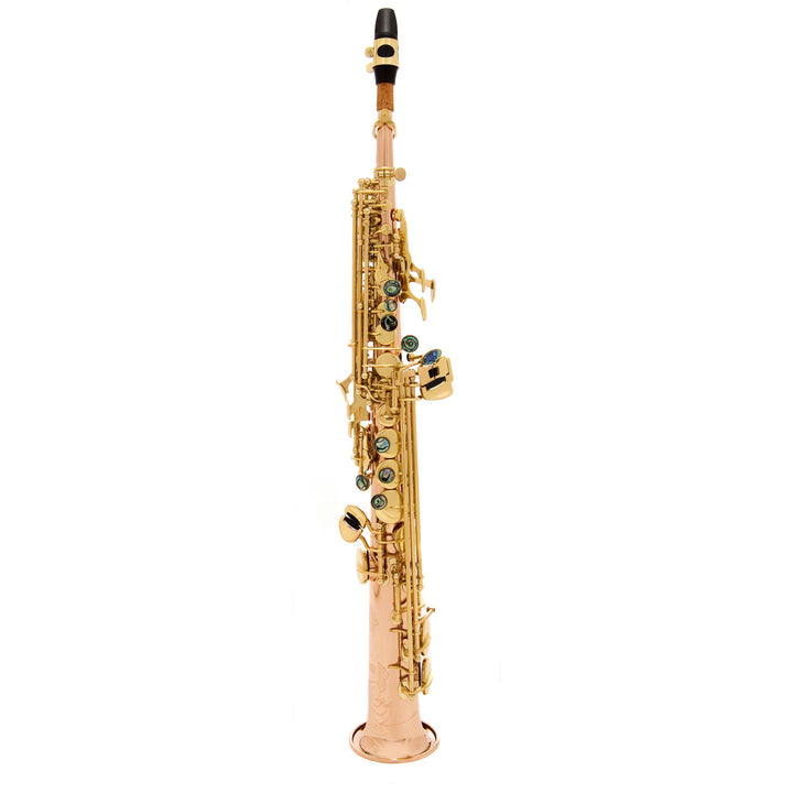 John Packer JP043 student Bb soprano saxophone outfit – Rose brass
