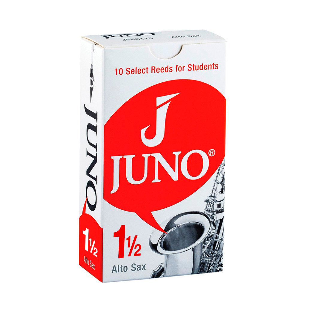 Juno box of 10 x Eb alto saxophone reeds - 1.5