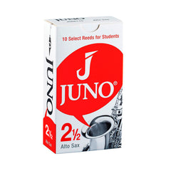 Juno box of 10 x Eb alto saxophone reeds - 2.5