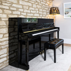 Kawai K-200 ATX4 Anytime upright piano – Polished Ebony