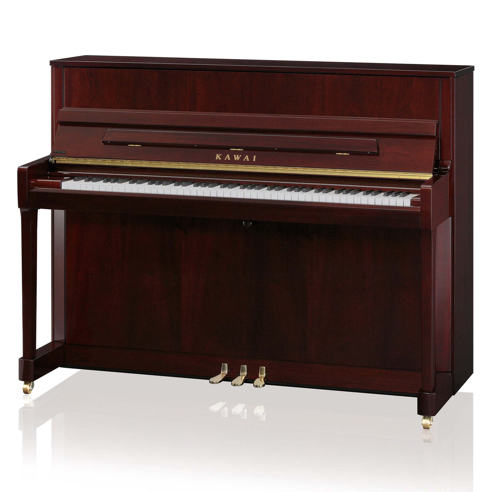 Kawai K-200 upright piano - Polished Mahogany