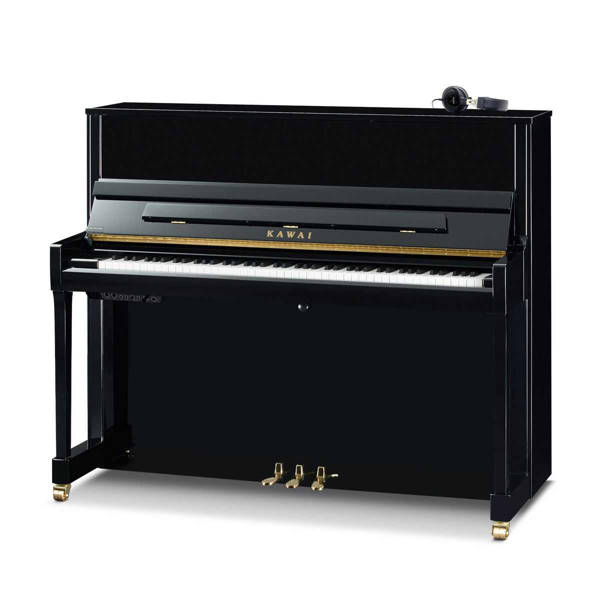 Kawai K-300 ATX4 Anytime upright piano – Polished White