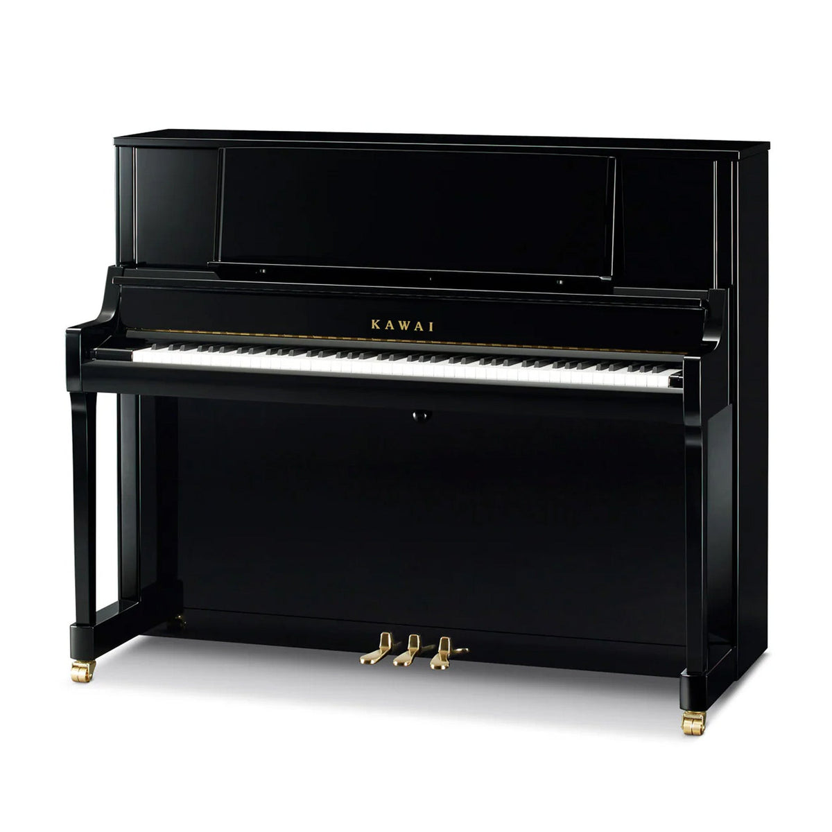 Kawai K-400 upright piano in polished ebony