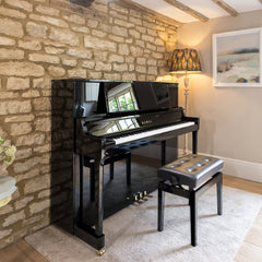 Kawai K-400 upright piano in polished ebony
