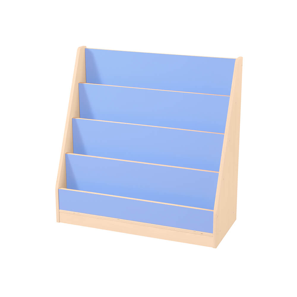 Profile, Blue/Maple 4 Tier Book Display