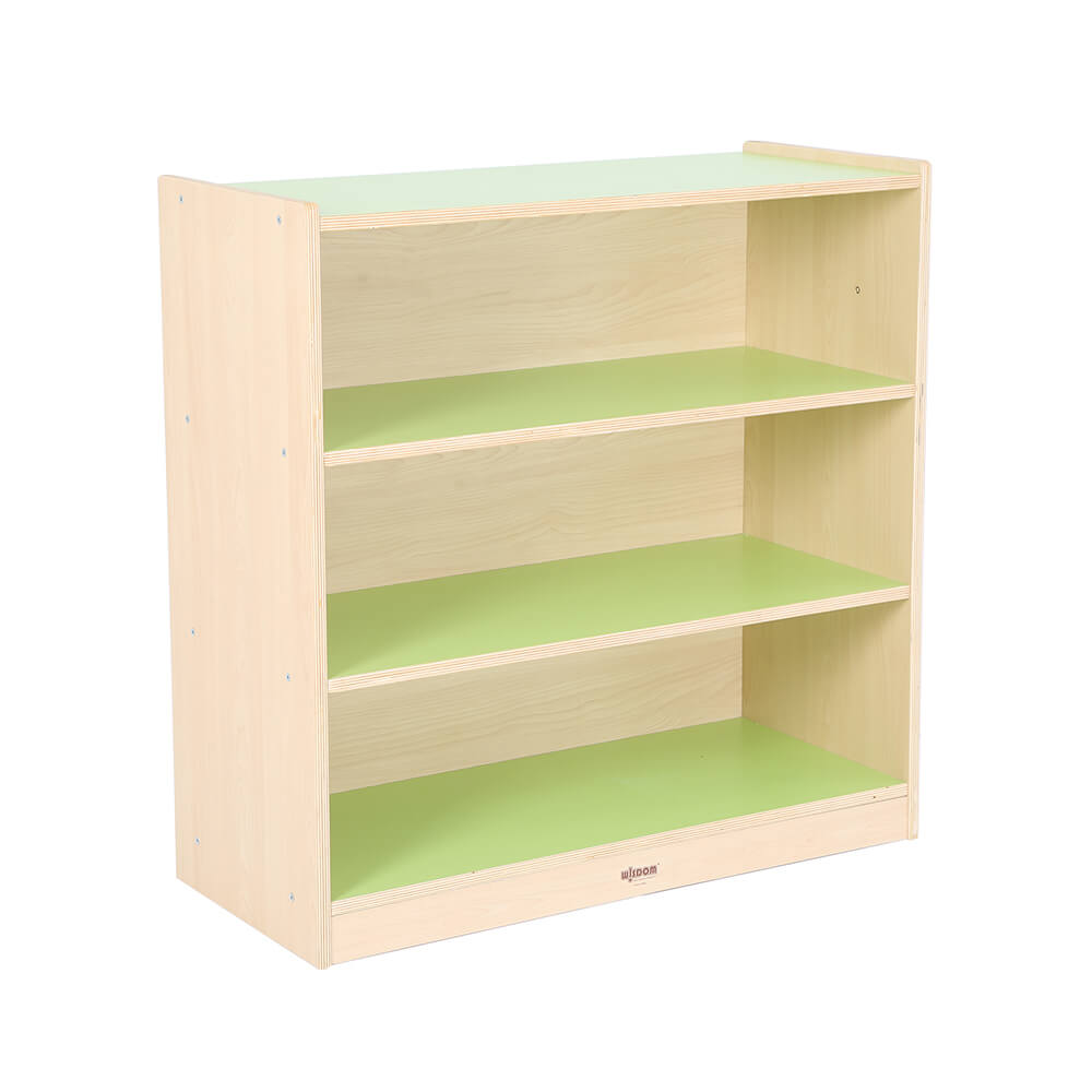 Profile, Green/Maple 3 Shelf Bookcase