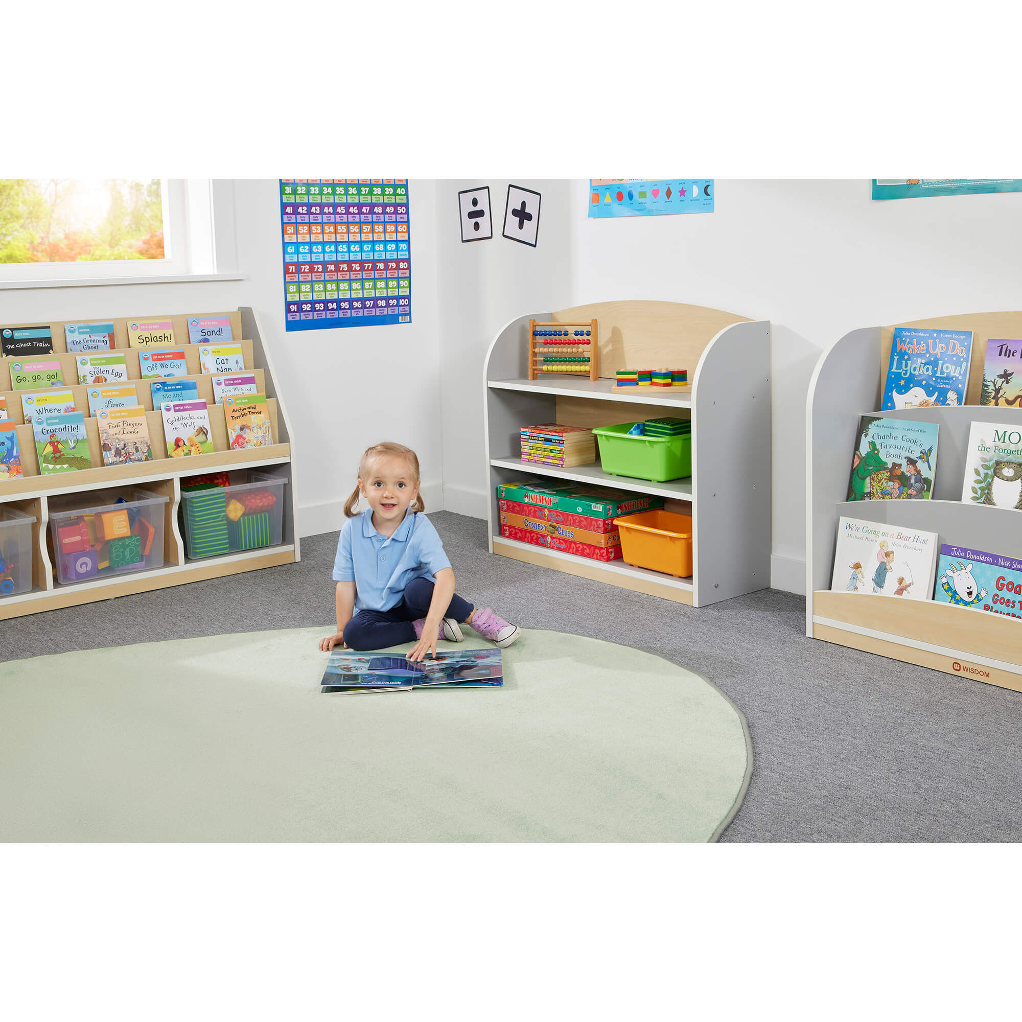 Profile, Thrifty Bookcase -Grey