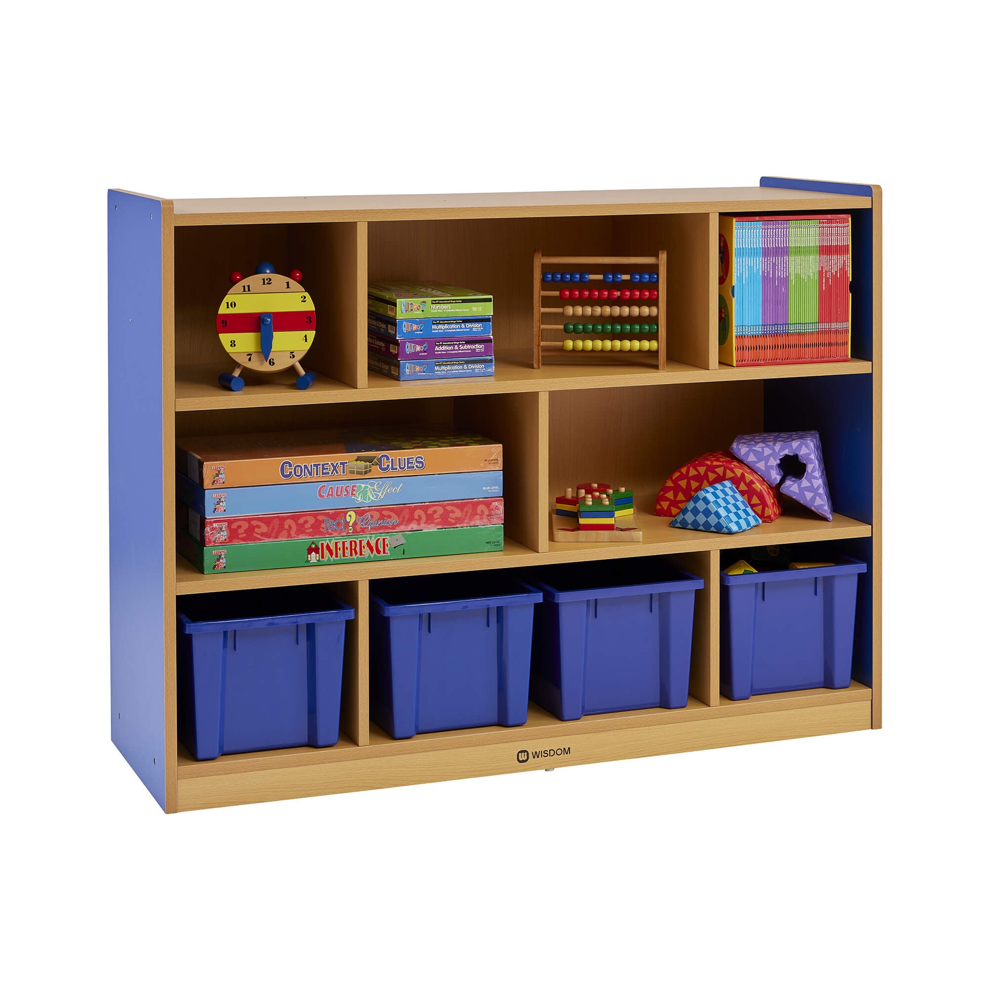 Profile, MILAN 8 COMPARTMENT CABINET - BLUE TRAYS