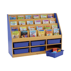 Profile, MILAN TIERED BOOKCASE - 6 BLUE TRAYS