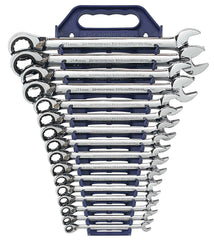 GEARWRENCH SET REVERSIBLE COMBINATION METRIC 16 PC