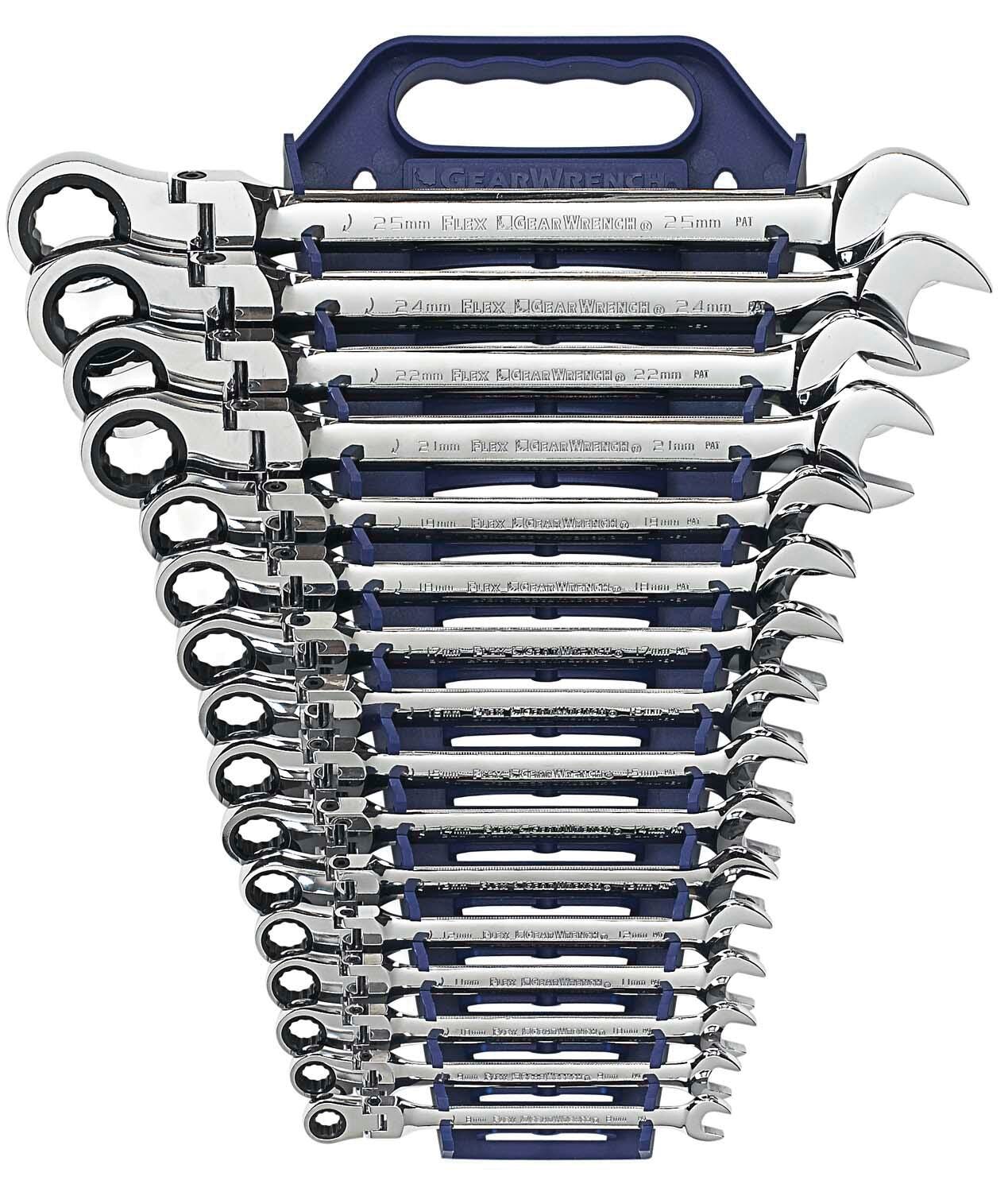 GEARWRENCH SET 16 PIECE METRIC FLEX HEAD