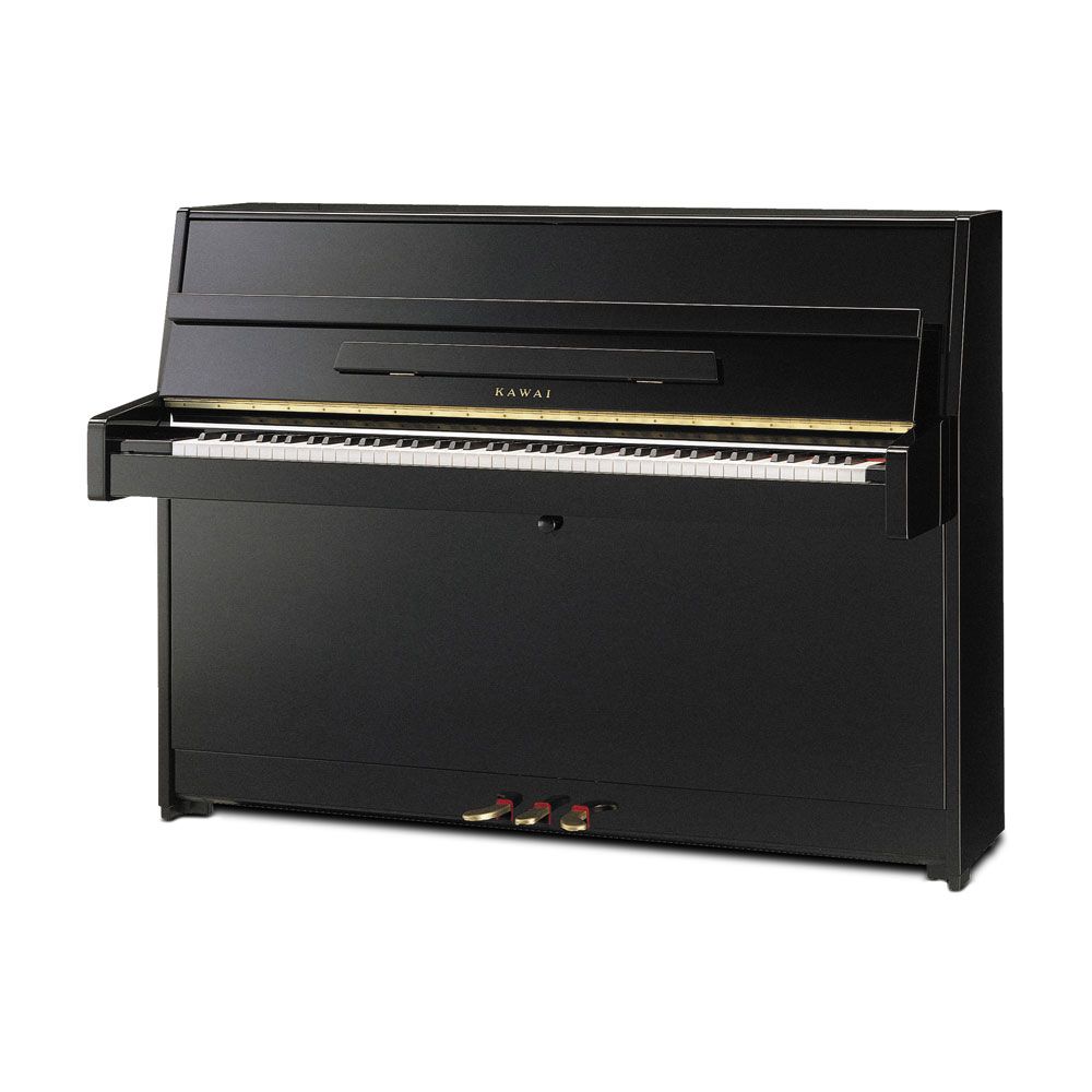 Kawai K-15E upright piano - Polished Ebony