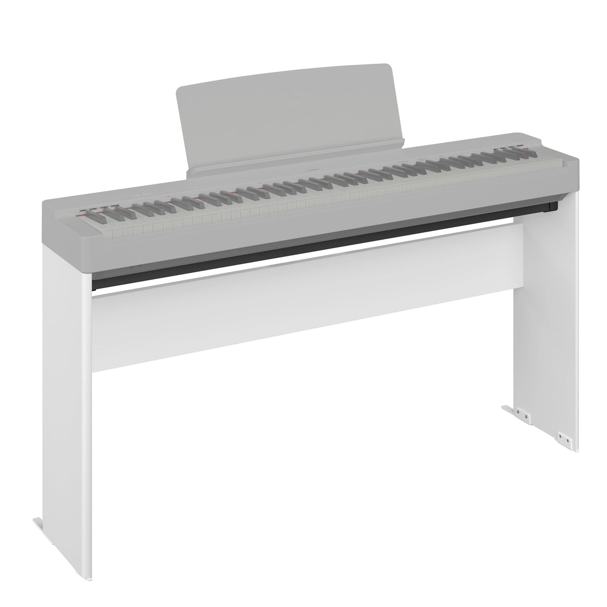 Yamaha L-200 fixed stand for the P-225 digital piano - White