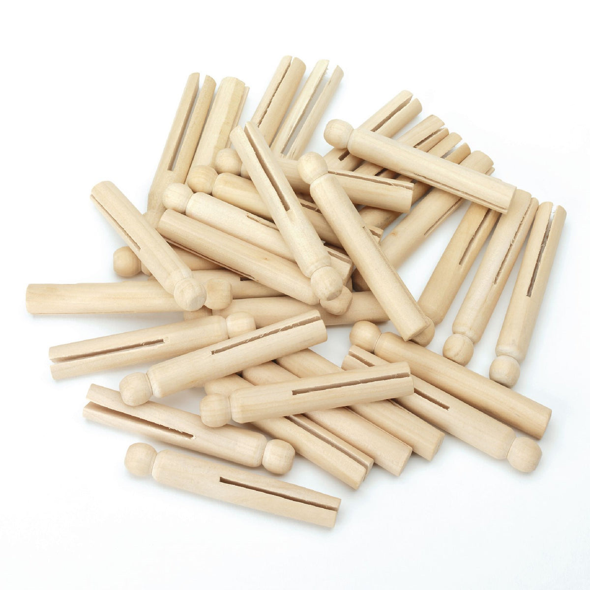 SCO WOODEN DOLLY PEGS NATURAL 24PCS -Min Qty 12