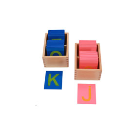 Lower and Capital Case Sandpaper Letters-English Print