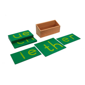 Lower Case Double Sandpaper Letters- English Print