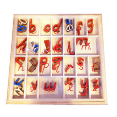 Small D Nealian Moveable Alphabet- English Cursive