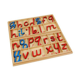 Large D Nealian Moveable Alphabet- English Cursive