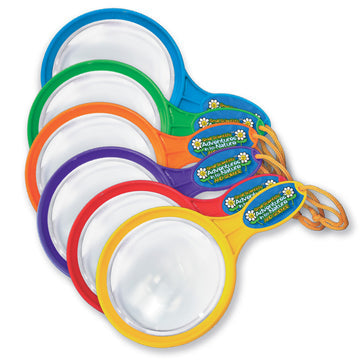 Large Hand Held Magnifiers , pack of 6