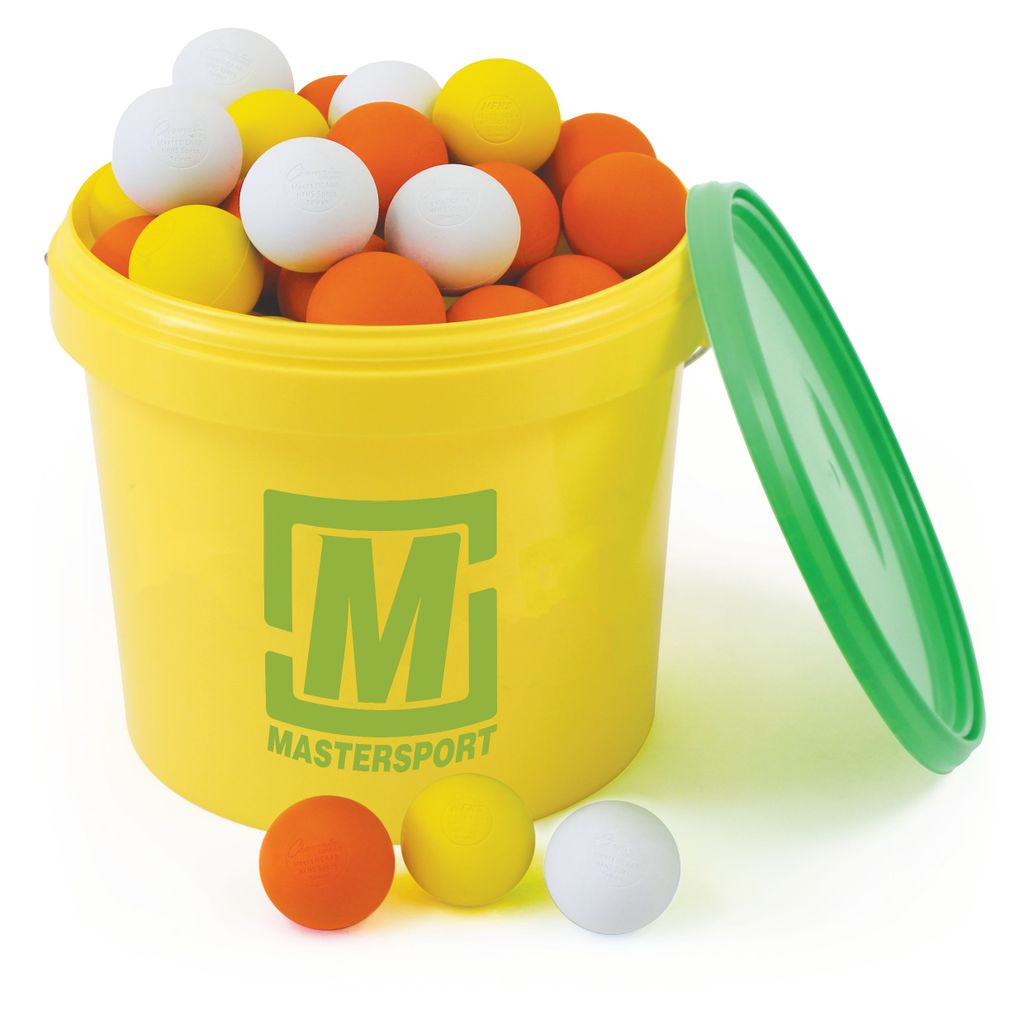 MASTERSPORT LACROSSE BALLS MIXED, BUCKET OF 48