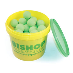 MASTERSPORT LACROSSE BALLS NEON GREEN, BUCKET OF 48
