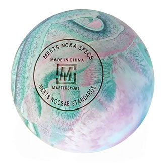 MASTERSPORT LACROSSE BALLS MARBLE WHITE/PINK/TEAL