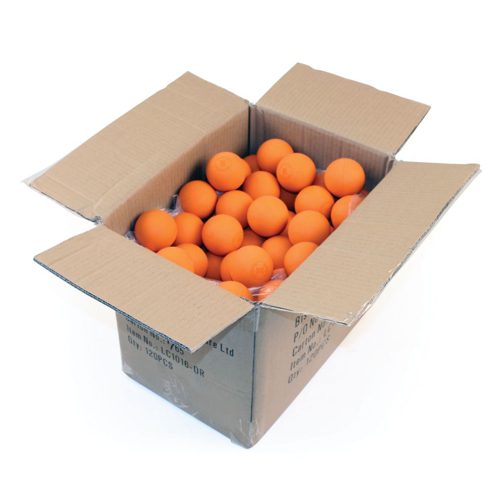 MASTERSPORT LACROSSE BALLS ORANGE, SET OF 120