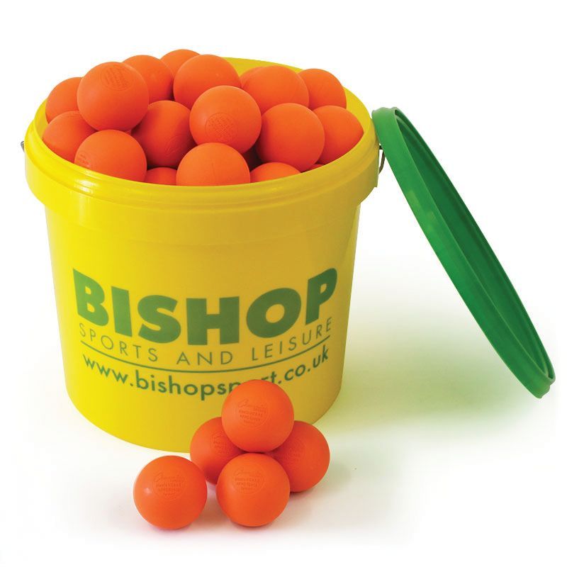 MASTERSPORT LACROSSE BALLS ORANGE, BUCKET OF 48