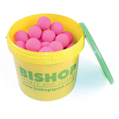 MASTERSPORT LACROSSE BALLS NEON PINK, BUCKET OF 48